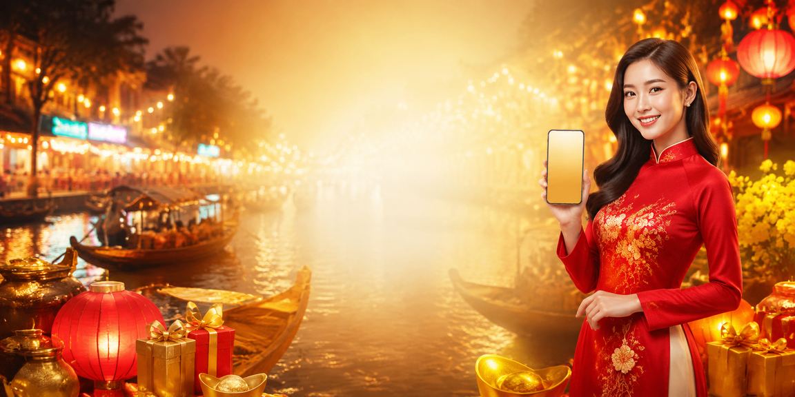 Phụ nữ Việt Nam trong trang phục áo dài bên dòng sông Mekong – hình ảnh cân bằng và thư thái