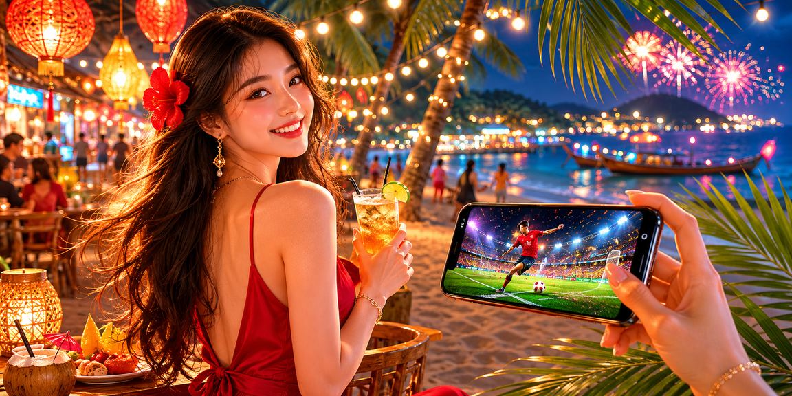Không khí cá cược bóng đá sôi động tại chợ đêm Phú Quốc – theo dõi kèo qua điện thoại